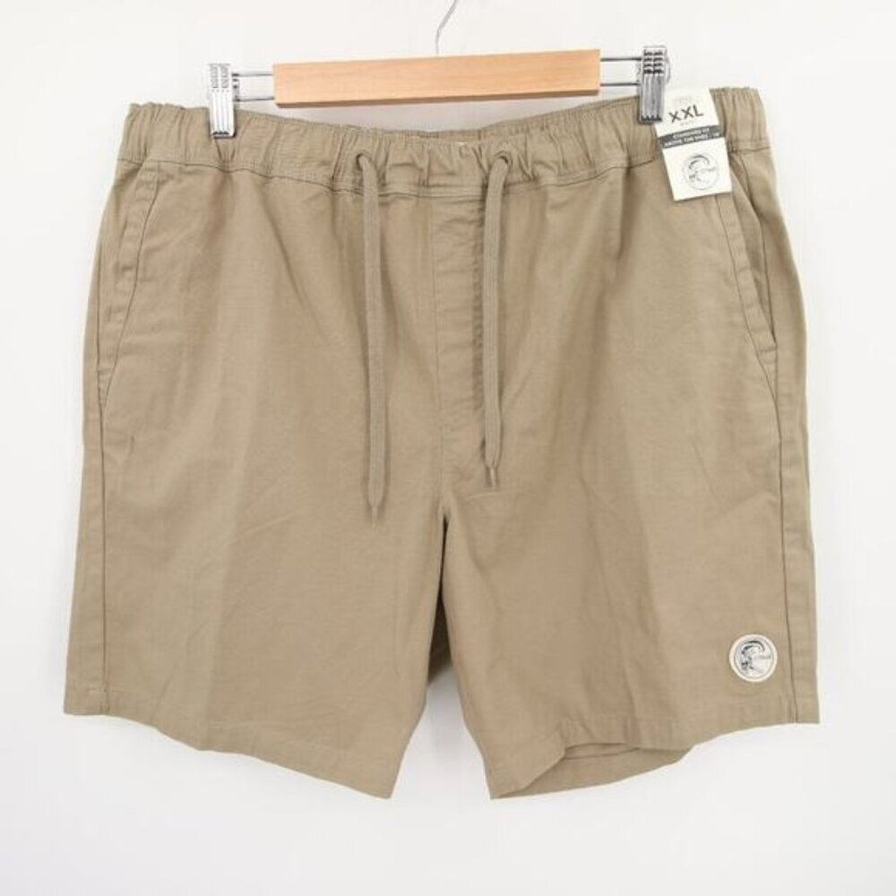 O'Neill Mens Shorts Tan Stretch Standard Fit Above the Knee 18" Size XXL NWT